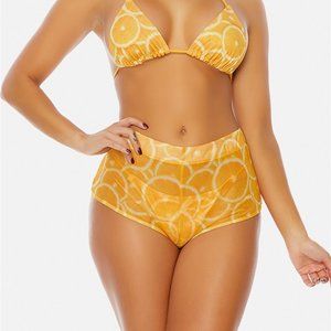 Small High Waist Mesh Swimwear Bottom Shorts